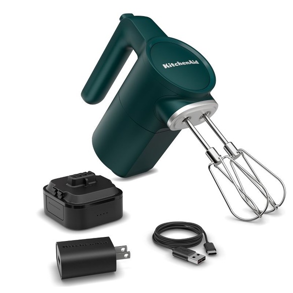 HEARTH HAND KitchenAid Go Cordless Hand Mixer battery included NWT